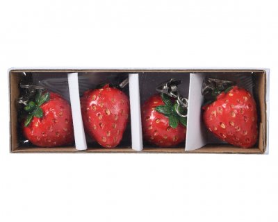 Duktyngd Jordgubbe 16,5x5,5x4cm 4-pack