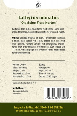 Luktärt 'Old Spice Flora Norton'