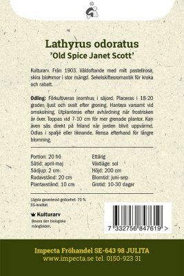 Luktärt Old Spice Janet Scott