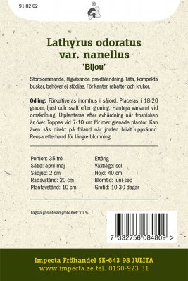 Luktärt, Dvärg-, Bijou