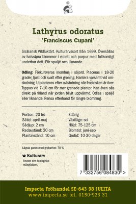 Luktärt, Franciscus Cupani