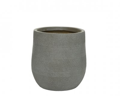 Urna Clay Fiber Rund Taupe 31x31cm
