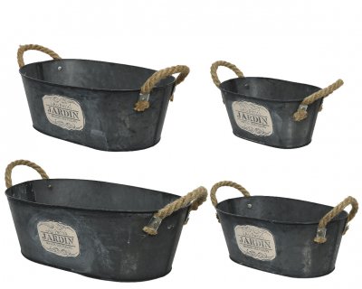 Zinkskål Avlång Jardin