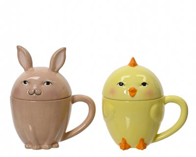 Mugg Påskfigur 13,9x9,9x14,2cm