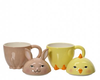 Mugg Påskfigur 13,9x9,9x14,2cm