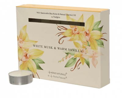 Doftljus Musk & Vanilj 4h 12-pack