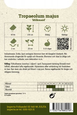 Krasse, Slinger-, Milkmaid