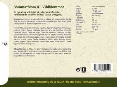 Blomsterblandning XL, Vildblommor