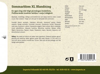 Blomsterblandning XL, Blandning
