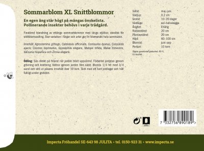 Blomsterblandning XL, Snittblommor