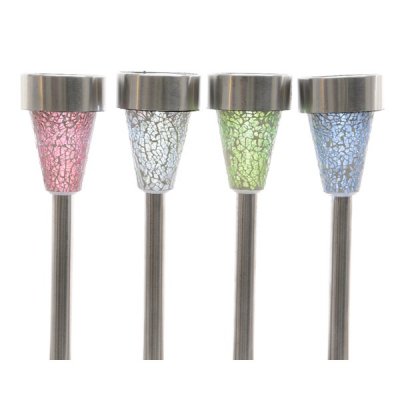 Solcell LED Lampa Mosaik Mix 39cm