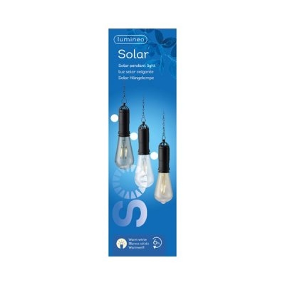 Solcell LED Lampa 7x7x20cm