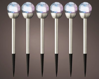 Solcell LED Färgskiftande 6x27,5x26cm 6-pack