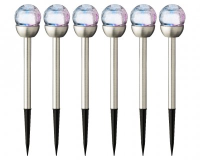 Solcell LED Färgskiftande 6x27,5x26cm 6-pack