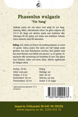 Böna, Sprit-, Yin Yang