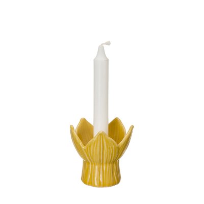 Ljusstake Ingela Gul 10x10cm