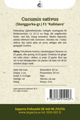 Växthusgurka Kalimero F1