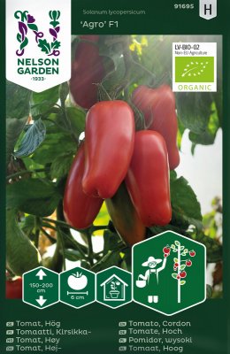 Plommontomat Agro F1, Ekologisk