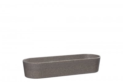 Skål Oval Bio 31,5x10x6cm Grå