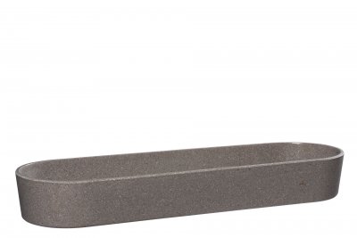 Skål Oval Bio 45,5x15,5x6cm Grå