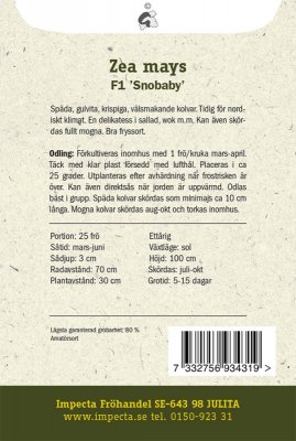 Majs, Mini-, F1 Snobaby