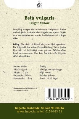 Mangold, Bright Yellow