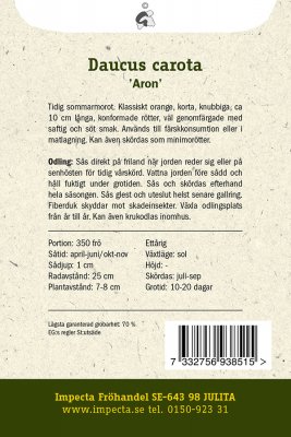 Morot, Sommar-, Aron