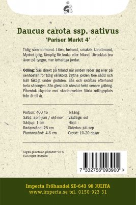 Morot, Sommar-, 'Pariser Markt 4'