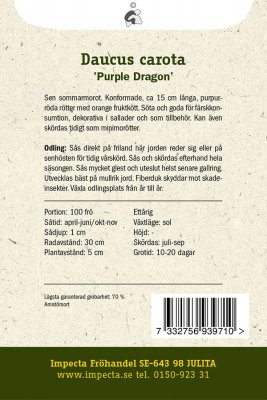 Morot, Sommar-, Purple Dragon