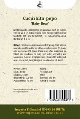 Pumpa, Paj-, Baby Bear