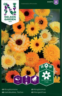 Ringblomma, bl färger