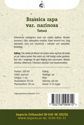 Kål, Asiatisk-, Tatsoi