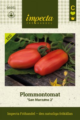 Tomat, Plommon-, San Marzano 2, Ekologisk