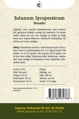 Tomat, Körsbärs-, Rosella