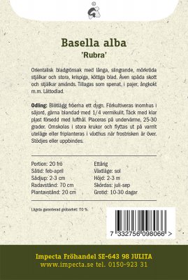 Malabarspenat, Rubra