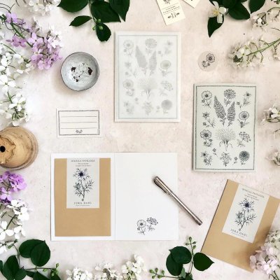 Gratulationskort Jora Dahl med fröpåse