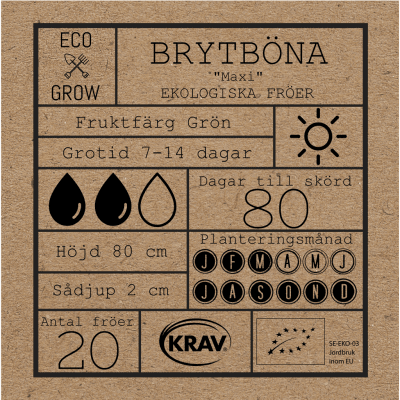 Böna, Bryt-, Maxi, Ekologisk