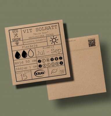 Solhatt, Vit, White Swan, Ekologisk