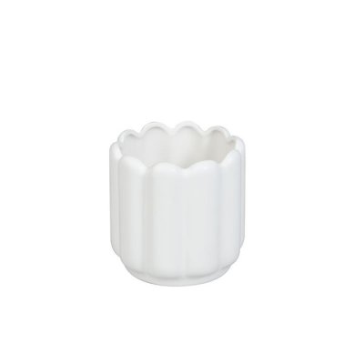 Kruka Ribb Vit 14x12cm