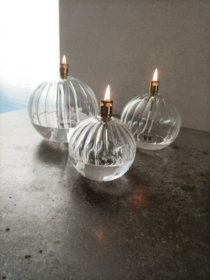 Oljelampa Glas Elegant 13cm