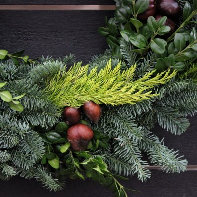 Krans Nobilis / Kastanj Mix 45cm