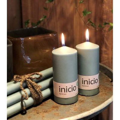 Blockljus 67x150mm Grön