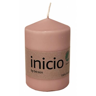 Blockljus 67x100mm Rosa