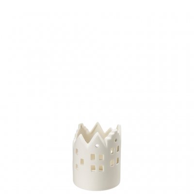 Lykta Hus Vit 8xH10cm