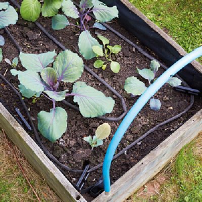 Irrigatia Solcellsdrivet Bevattningssystem Utbyggnadsset med Micro-Porous Hose