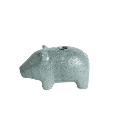 Grisljusstake Grön 19x9cm