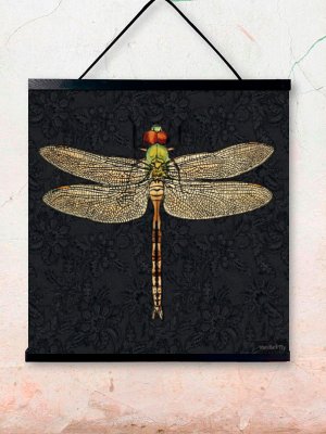 Poster Dragonfly Black 30x40cm