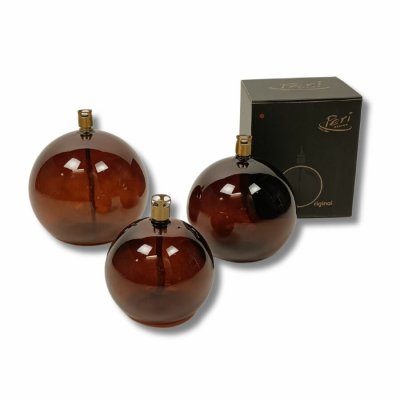 Oljelampa Rund Cognac Brown