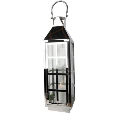 Lykta Rutan Silver H54cm