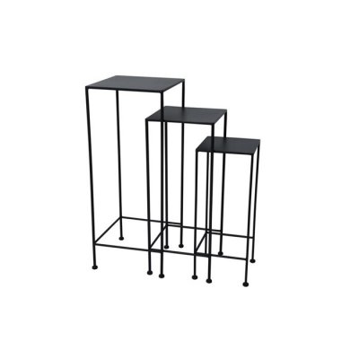 Piedestal Svart Fyrkantig H60cm